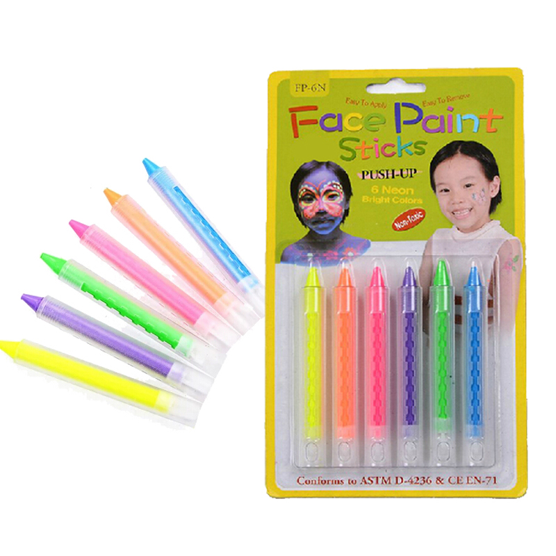 Aliexpress Compre Halloween Neon Pintura Rosto Aliexpress Compre Halloween Neon Pintura Rosto