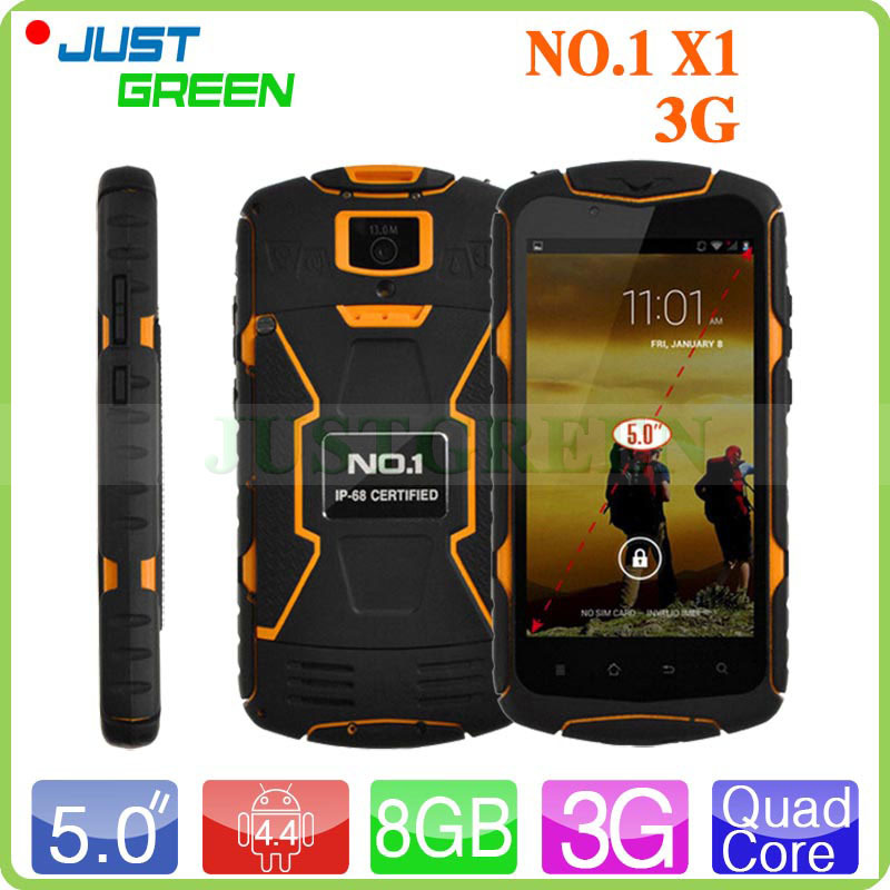 5 1280 720 NO 1 X1 Android 4 4 Waterproof Mobile Phone MTK6582 Quad Core 1