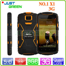 5 1280 720 NO 1 X1 Android 4 4 Waterproof Mobile Phone MTK6582 Quad Core 1