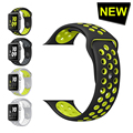 Breathable with holes sport silicone Band for apple watch Series 2 42mm 38mm Stylish Cool Bracelet