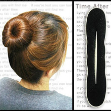 2pcs/lot Magic Foam Sponge Women’s Hairdisk Hair Device Donut Quick Messy Bun Updo Headwear MR0032