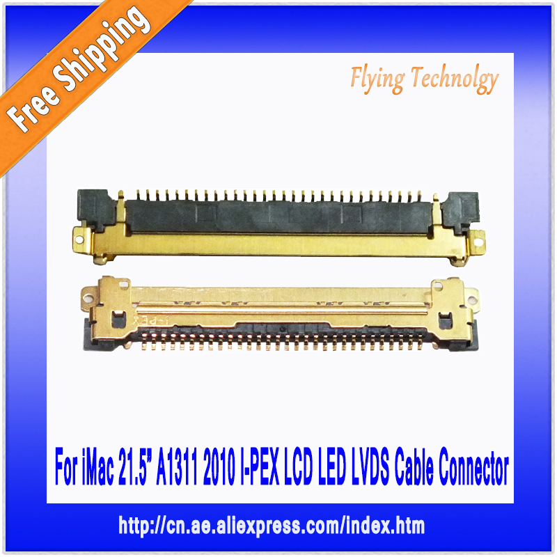 Wholesale 50pcs Brand New 0 5mm 30pin LCD LED LVDS Cable Connector For imac 21 5