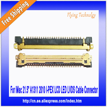 Wholesale 50pcs Brand New 0.5mm-30pin LCD LED LVDS Cable Connector, For imac 21.5″ A1311 2010, Free shipping