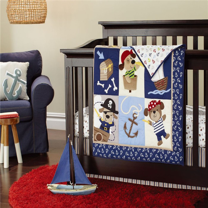 baby boy sports crib bedding sets 0207 (1)