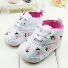 Baby First Walkers Cute Embroidered Lace Baby Infant Shoes Kids Girls Toddler Soft Bottom Shoes New