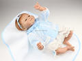 18 inches Lovely Newborn Baby Girl DOll Soft Silicone Vinyl Reborn Dolls Real Lifelike Handmade Toy
