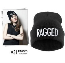 Limited Direct Selling 2015 Time- Letter Touca For Ragged Beanies Hats Winter Knitted Warm Caps Snapback For Man And