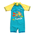 Kids Swimsuit One Piece Anti UV Boys Bathing Suit Surf Clothes Surfing Swimwear Ocean Printed High
