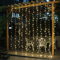 Free Shipping 3Mx3M 300LED Curtain Icicle led String Lights Christmas New Year Wedding Party decorative outdoor