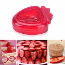 1PCS New strawberry slicer Kitchens cooking gadgets accessories supplies fruit carving tools salad cutter C2023P10