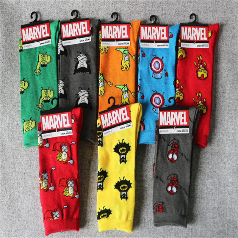 Image of 1Pair Heroes Series Superman/Captain America Long Socks Winter socks