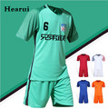 2016 2017 High Quality Blank Soccer Jersey Short Sleeved Quick Dry Men Soccer Jersey Sports Fitness