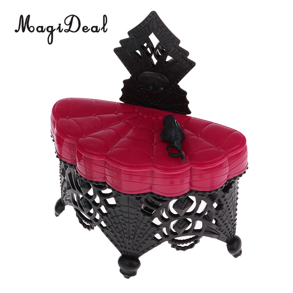 1//6 Doll Mini Fairy Garden Park Beach Chair for Kids Playset Props Rosy