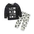 2016 New Baby Boys Children Tracksuit Casual Clothing Children T shirt Kids Pants 2 pcs kids