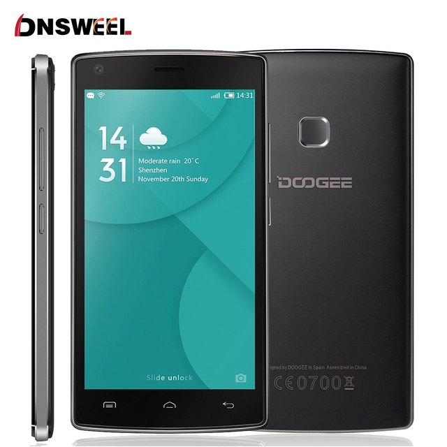 Новый Doogee X5 MAX PRO 5.0 дюймов HD 4 Г Смартфон MTK6737 Quad Core 2 ГБ RAM + 16 ГБ ROM Сотовый Телефон 4000 мАч Мобильного Телефона отпечатков пальцев