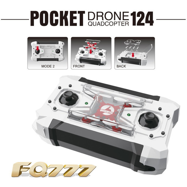 FQ777-124 Pocket RC Quadcopter 2.4 Г 4CH 6-осевой Гироскоп Беспилотный Вертолет RTF Самолеты Мини Кармана Пульт Дистанционного Управления Рождество подарок