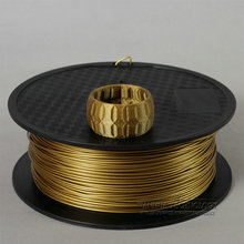 Wholesale 3D Printer Filament BronzeFill color 1.75mm 0.8kg/2.2lbs Metal Consumable Material for MakerBot/RepRap/UP/Mendel