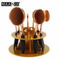 MAANGE 10 holes toothbrush Makeup Cosmetic oval Brush Pen Dryer Holder Acrylic Stand Storage organnizor display