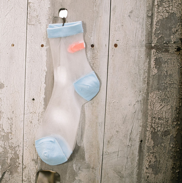 laddy socks Glass-silk stockings stockings stretch band aid-OK transparent crystal socks women socks 6