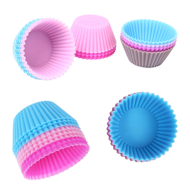 Image of 12pcs Mini Silicone Cup Cake Pan Mold Muffin Cupcake Form to Bake Kitchen Baking Tools for Cakes Free Shipping 5CM