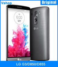 LG G3/D850/D855 Original Unlocked Phone 2GB+32GB Android 4.4 Quad Core 2.5 GHz 5.5” inch Cell Phone 2560 x 1440 13.0MP 3000mAh