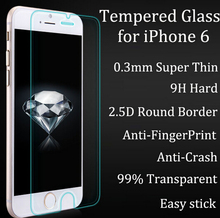 PREMIUM 0.3MM 9H 2.5D TEMPERED GLASS SCREEN PROTECTOR FOR IPHONE 6s GLASS FOIL TOUGHENED PROTECTIVE FILM COVER FOR IPHONE 6 6S