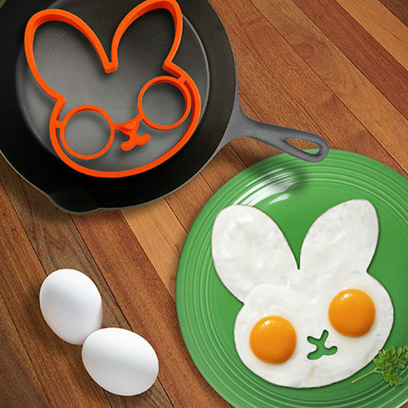 Image of Azerin High Quality Rabbit Silicone Egg Mold Ring Cooking Tools Fried Egg Kitchen Gadgets Cheapest Price Free Shipping
