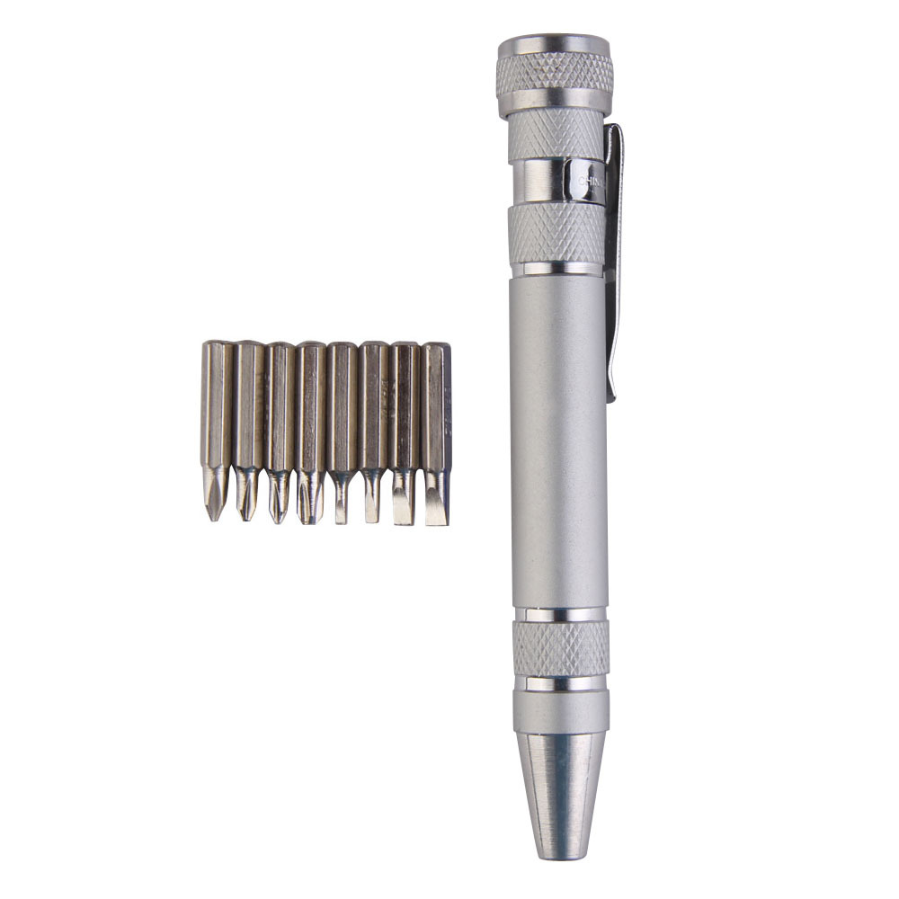 High Quality Convenient 8 in 1 Aluminum Precision Multi Tool Screw