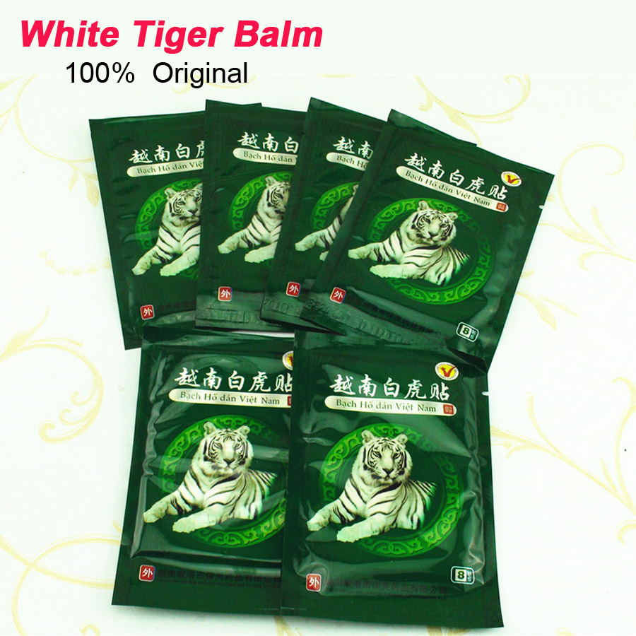 Image of 48pcs Vietnam White Tiger Balm Massage Relaxation Creams Meridians Arthritis Neck Body Massager Cervical Pain Patch Plaster C069