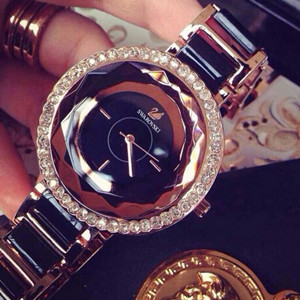 2015 New Women Ceramic Watches! Luxury Rhinestone Watch Fashion&Casual Wristwatch Dress Watch Bracel