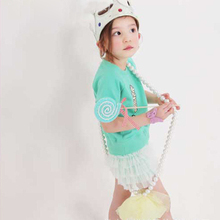 Kids Girls Short Sleeve T shirts Ice Cream Smile Casual Tops Cotton Costume 1 5Y