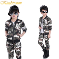 Kindstraum 2017 Children Clothing Sets Camouflage Kids Sports Suits Boys Girls Spring Tracksuits 2pcs Casual Coat