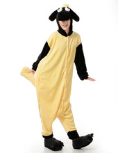 New flannel Sheep Adult Cartoon Animal Onesie Pajama Hooded couples women onesie pajamas