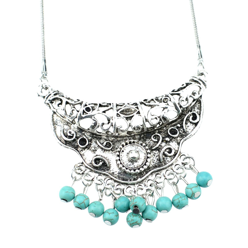 Aliexpress.com : Buy NR141 Gypsy Turquoise Pendant Tibetan ...
