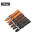 iStrap leather watch strap Genuine leather watch Men Women band with Silver Pin buckle For IWC