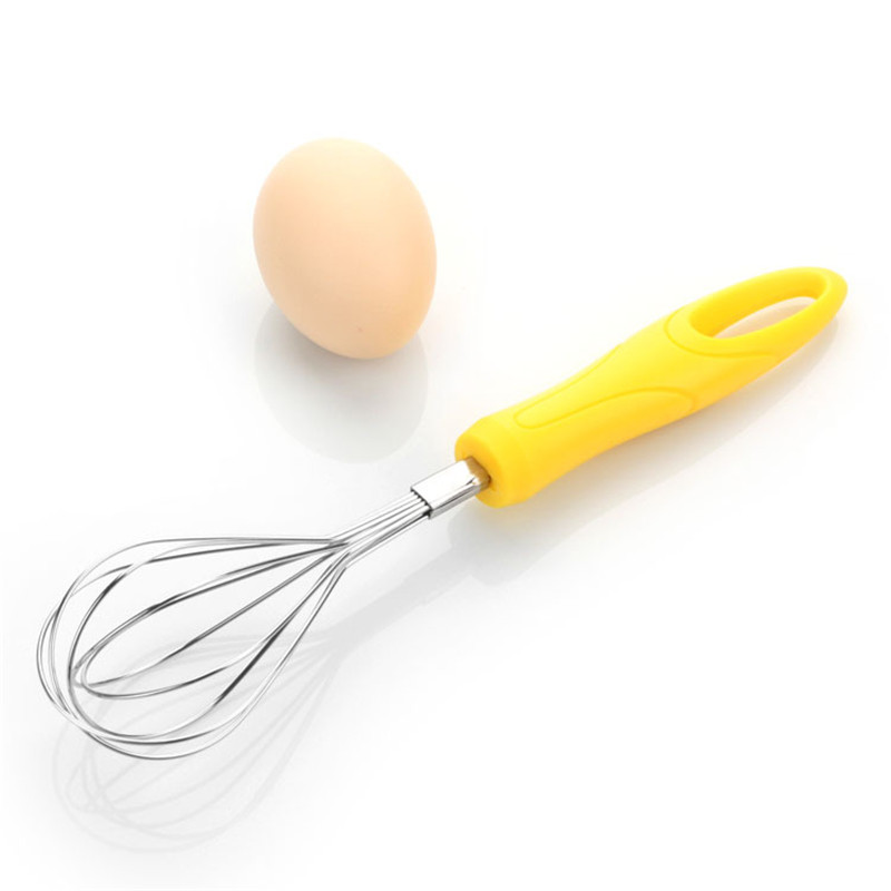 3PCS Creative Stainless Steel Eggbeater Manual Eggbeater Whisk Kitchen