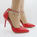 New Designer Women Shoes Fashion High Heel Sandal Pearl diamond Heels Fine with Club Shoes Party
