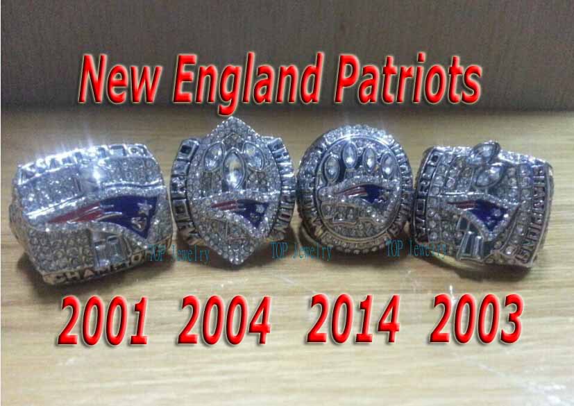 2001 2003 2004 2014 All New England Patriots Super Bowl Replica ...