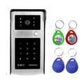 RFID Intercom System Entrance Machine Color Video Phone DoorBell With Digital Touch Keypad Outdoor CMOS IR