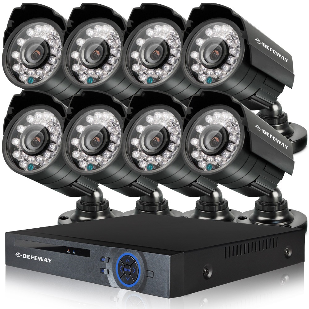 Купить defeway 8 канала cctv системы 1080p 720 p dvr 8шт 1200tvl