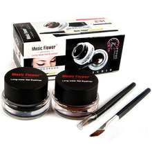 2015 Professional Black Waterproof Cosmetics Eye Liner Gel Eyeliner Pens Tool Set