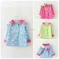 Children s clothing 2015 spring new arrival child clouds hooded double breasted trench medium long style