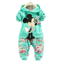 2014 new fashion Spring Autumn baby girls Sport suit set long sleeve children hoodies pants clothes