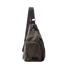 Fashion Vintage Men Messenger Bags Casual Outdoor Travel Hiking Sport Casual Chest Canvas Male Small Retro