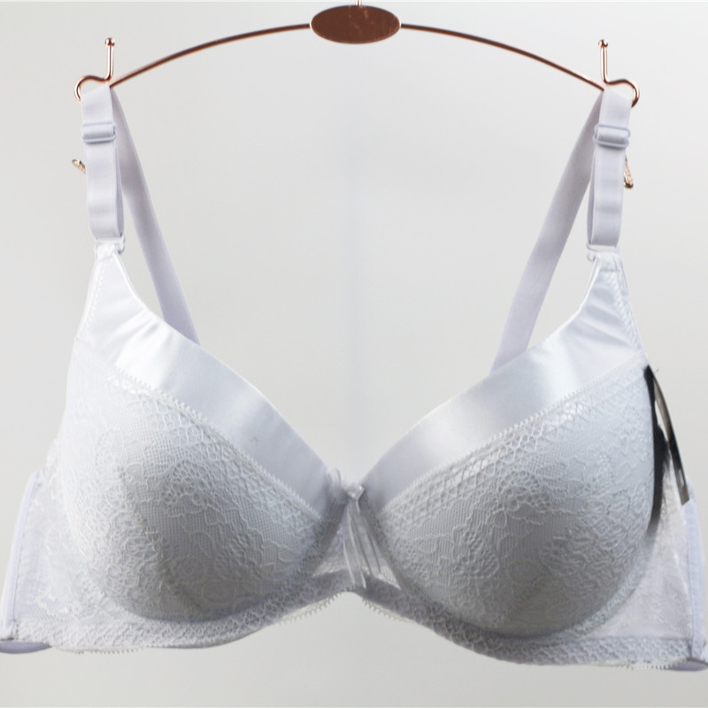 Dainafang Cheap Bras 40c 40d 42c 42d 44c 44d Cup Color White Lace Push Up Bras For Plus Size 