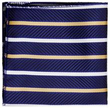 SNT0200 2014 New Fashion Striped Blue Neck Tie Set Neckties Cufflinks Handkerchiefs Business Wedding Tie