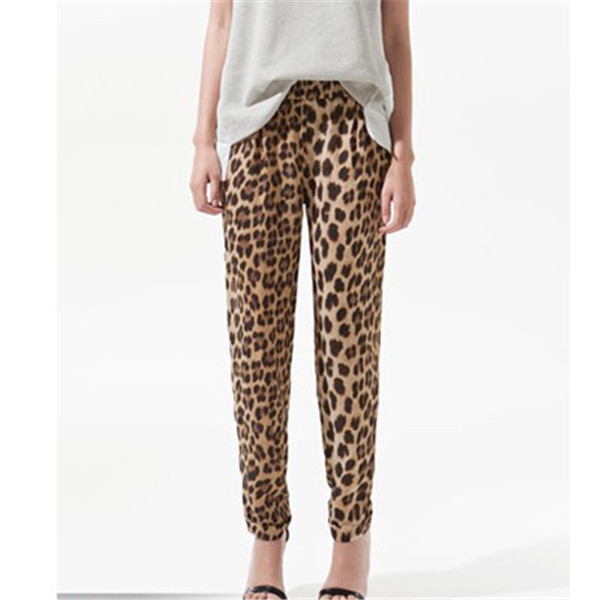 New 2015 Fashion Women\'s Leopard Print Pants Elega...
