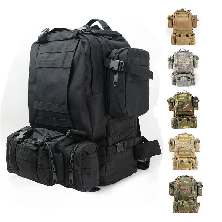Здесь можно купить  2015 New Hiking Camping Backpacks Sets Unisex Ployester Fabric Waterproof Tactical Military Travel Backpack Bag Free Shipping  Камера и Сумки