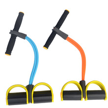 Pedal exerciser elastic resistance band legs slimming fitness yoga exercise gut buster foot pull rubber strap
