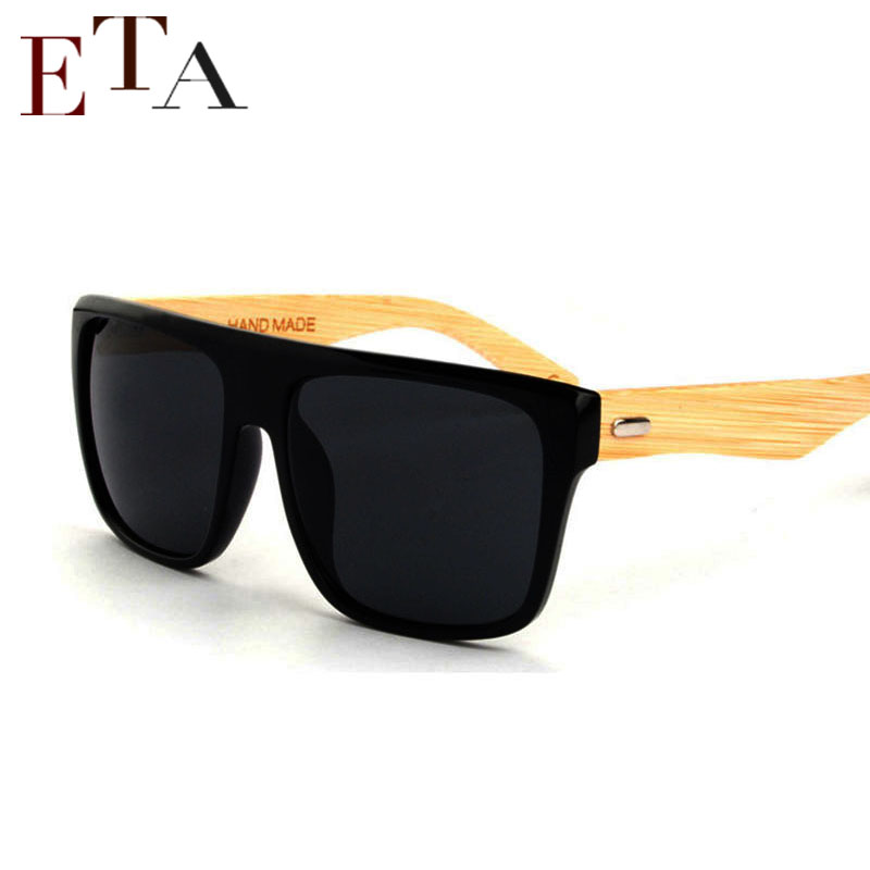 New 2015 Bamboo Sunglasses Men Wooden Sunglasses Women Brand Designer Mirror Original Wood Sun Glass